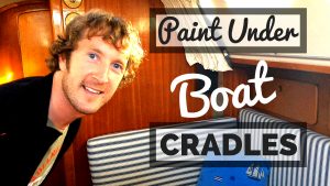 how to paint under boat stands