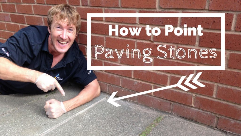 How to point between paving stones